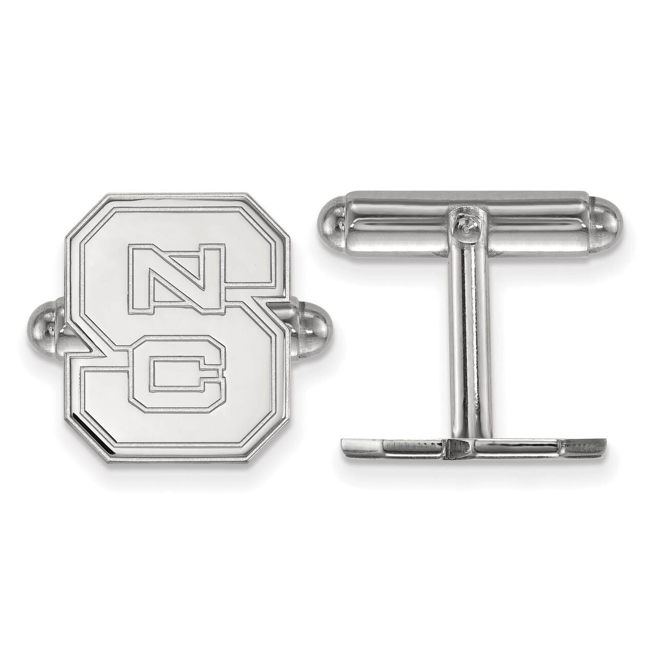 North Carolina State University Cuff Link Sterling Silver SS012NCS