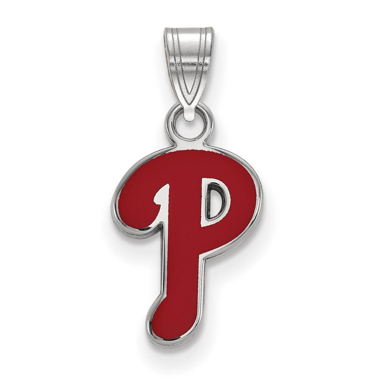Philadelphia Phillies Small Enamel Pendant Sterling Silver SS012PHI, MPN: SS012PHI, 886774626666