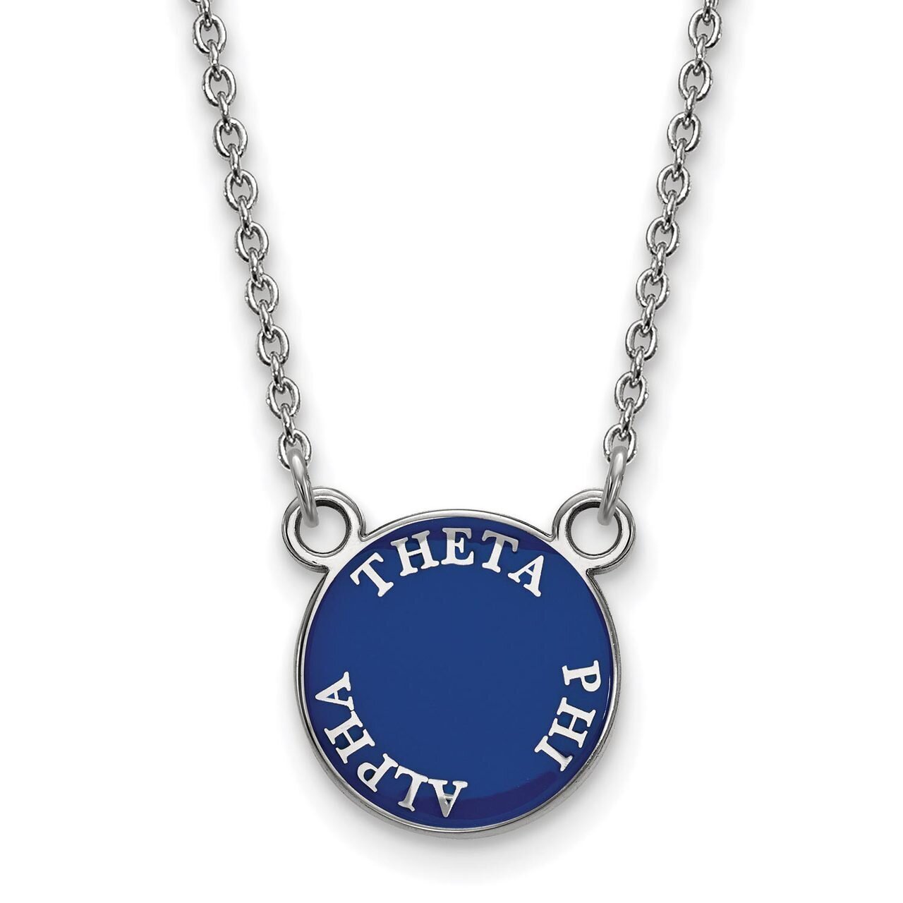Theta Phi Alpha Extra Small Enameled Pendant with 18 Inch Chain Sterling Silver SS012TPA-18, MPN: S…