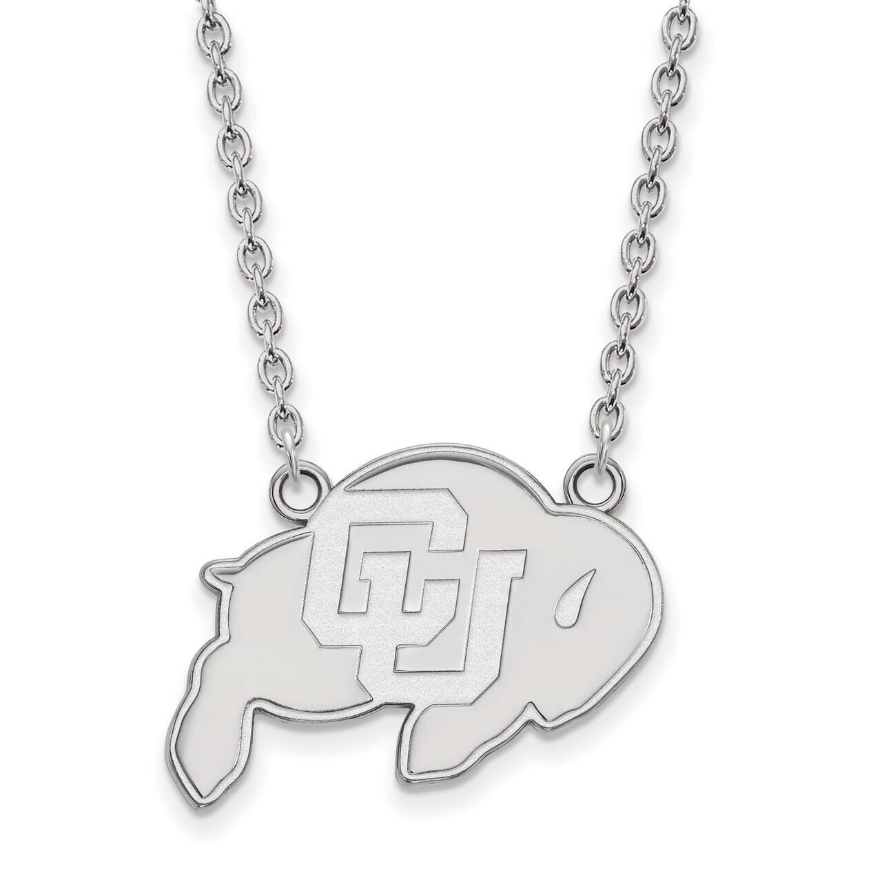 University of Colorado Large Pendant with Necklace Sterling Silver SS012UCO-18, MPN: SS012UCO-18, 8…