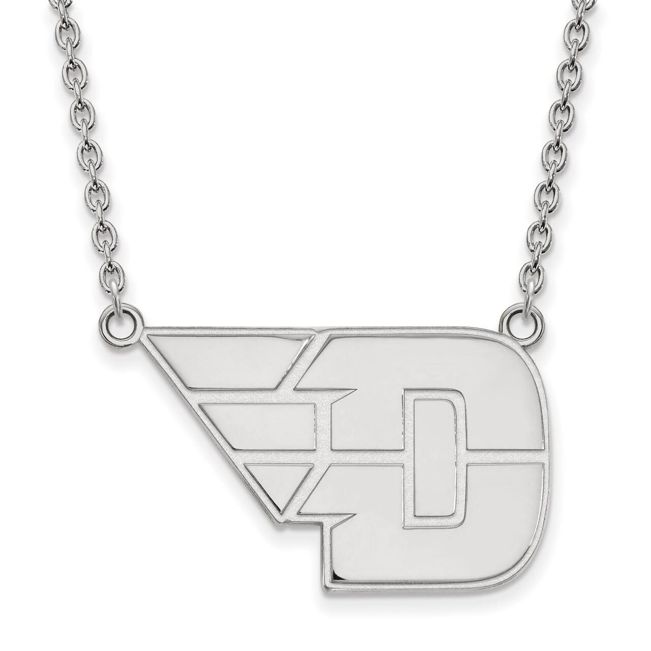 University of Dayton Large Pendant with Necklace Sterling Silver SS012UD-18