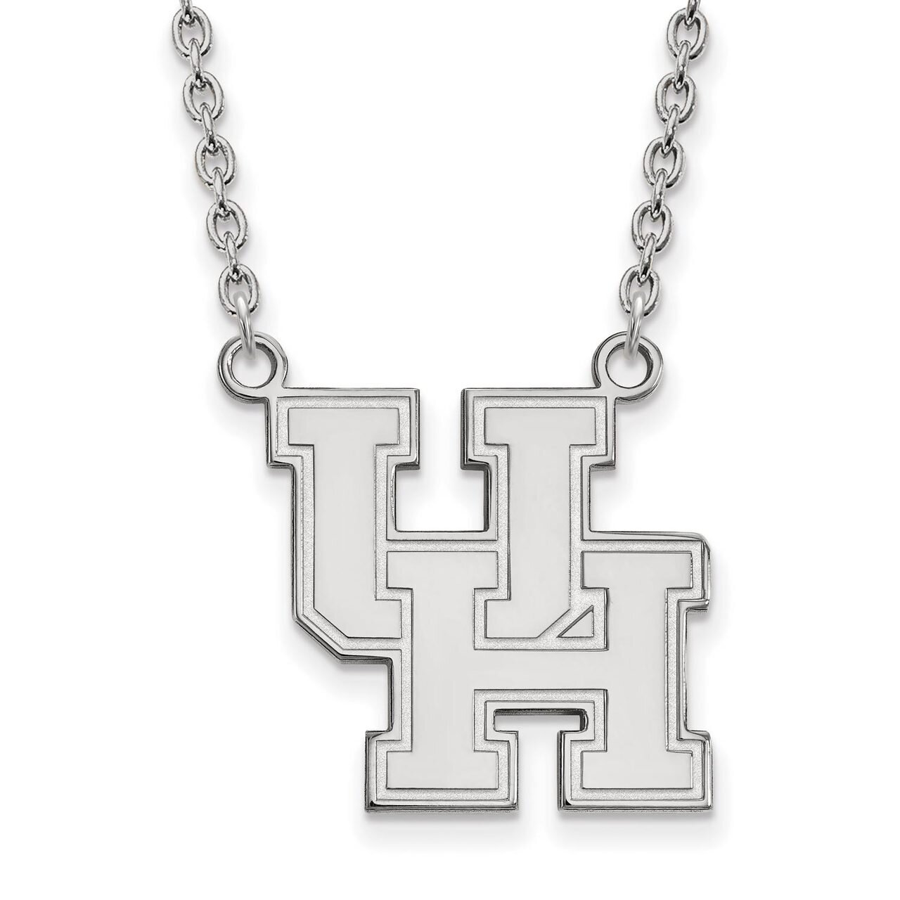 University of Houston Large Pendant with Necklace Sterling Silver SS012UHO-18
