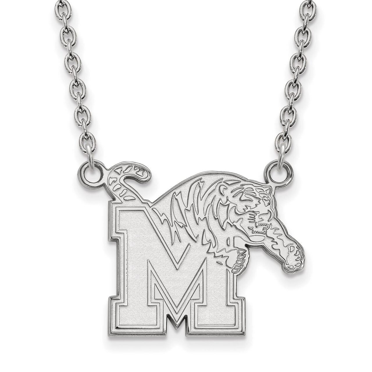 University of Memphis Large Pendant with Necklace Sterling Silver SS012UMP-18, MPN: SS012UMP-18, 88…