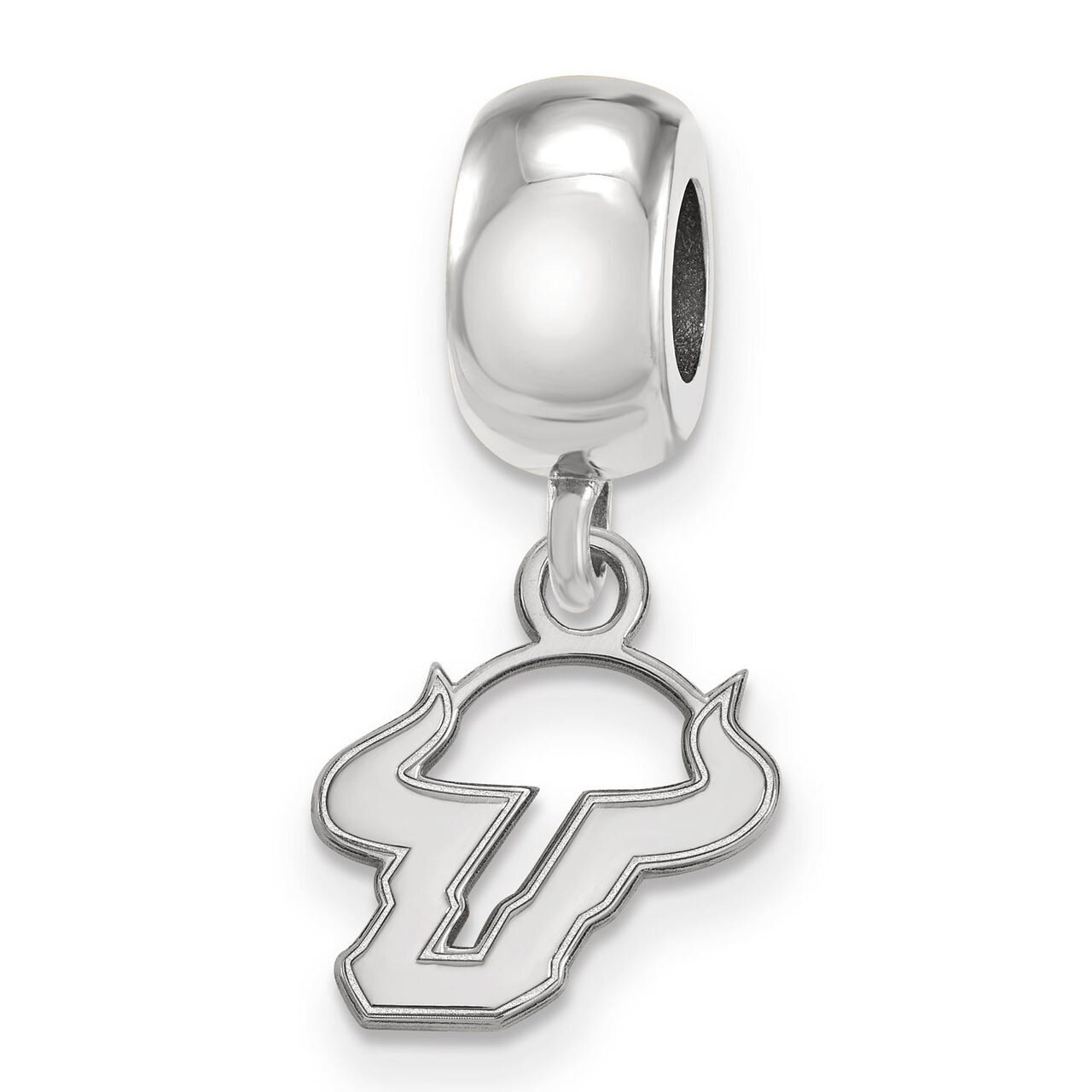 University of South Florida Bead Charm Extra Small Dangle Sterling Silver SS012USFL, MPN: SS012USFL…