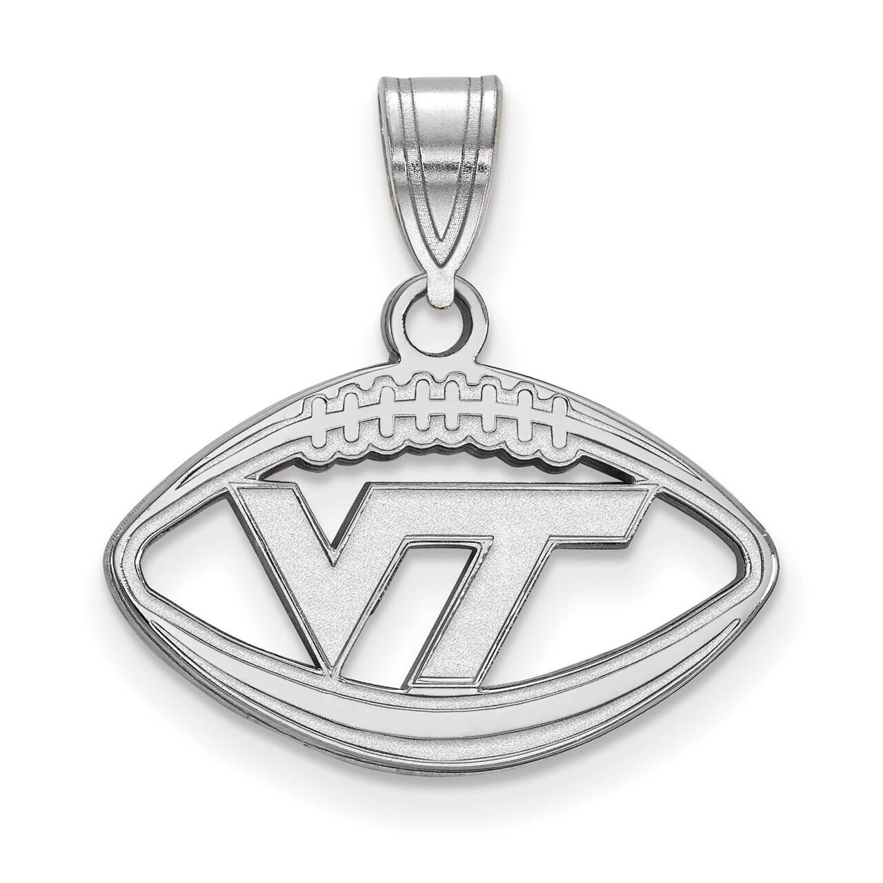 Virginia Tech Pendant in Football Sterling Silver SS012VTE, MPN: SS012VTE, 886774719900