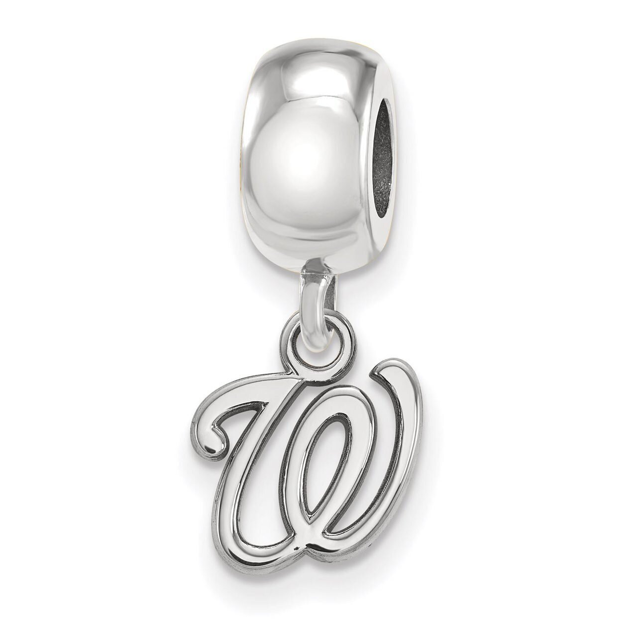 Washington Nationals Bead Charm Extra Small Dangle Sterling Silver SS013NAT, MPN: SS013NAT, 8867746…
