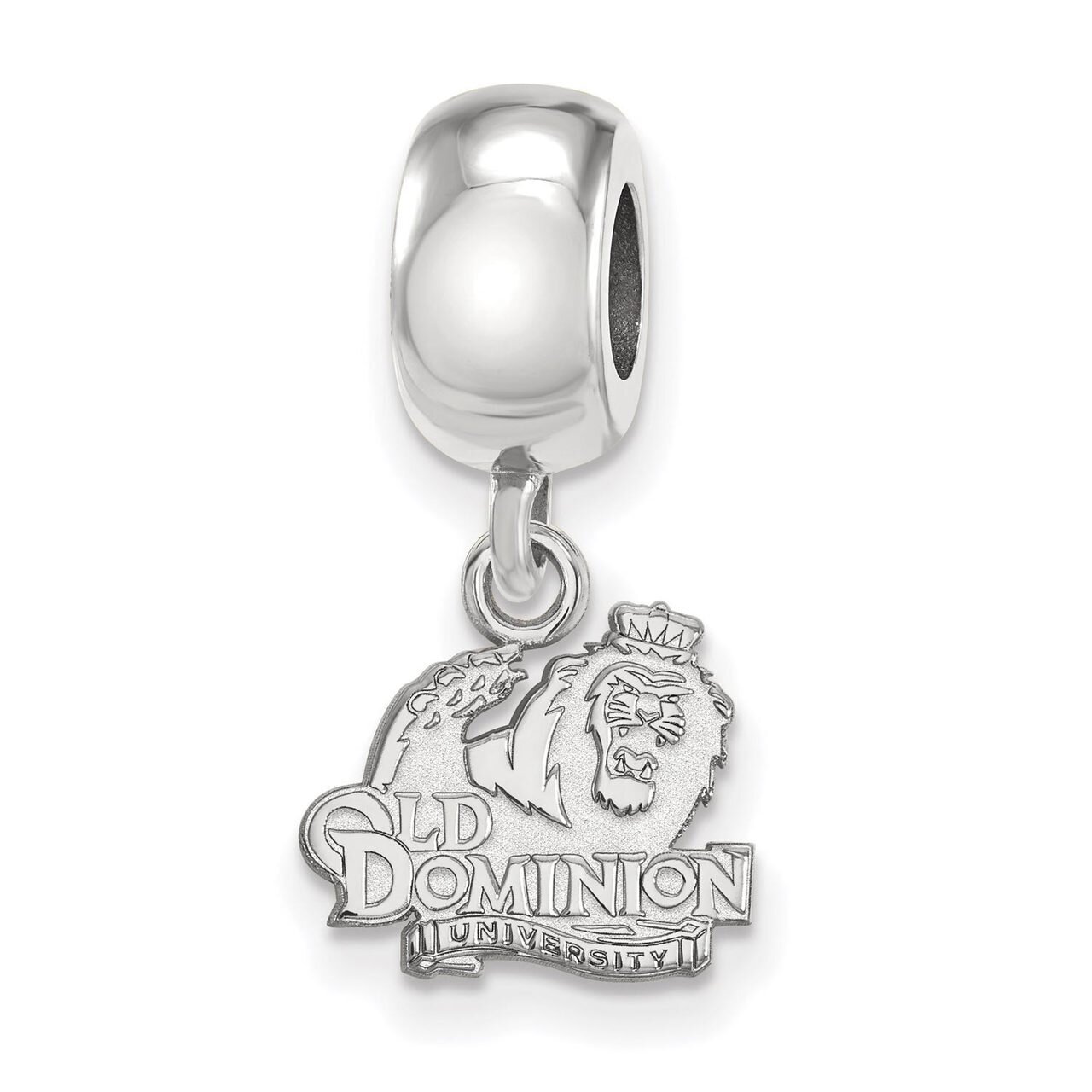 Old Dominion University Bead Charm Extra Small Dangle Sterling Silver SS013ODU