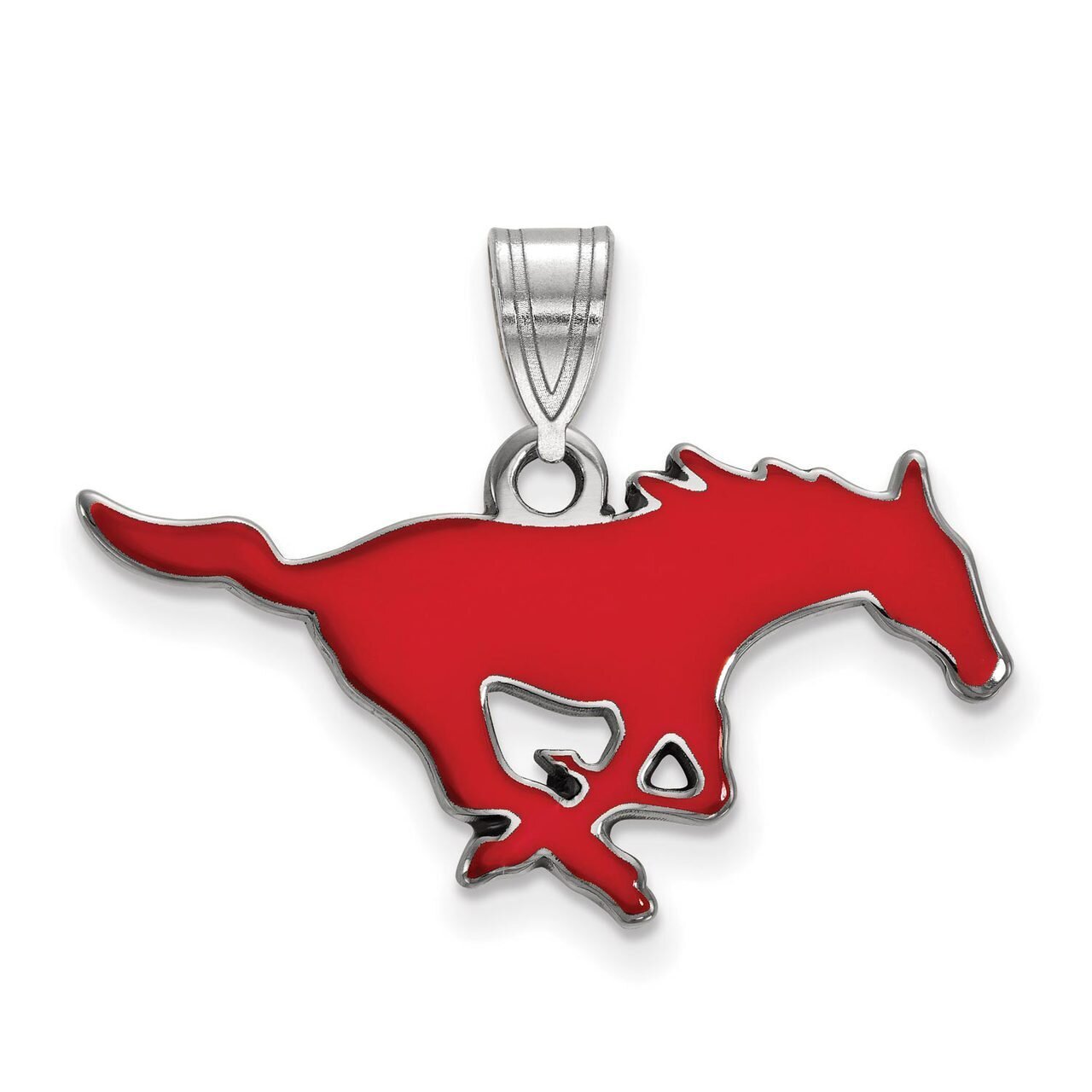 Southern Methodist University Medium Enamel Pendant Sterling Silver SS013SMU, MPN: SS013SMU, 886774…