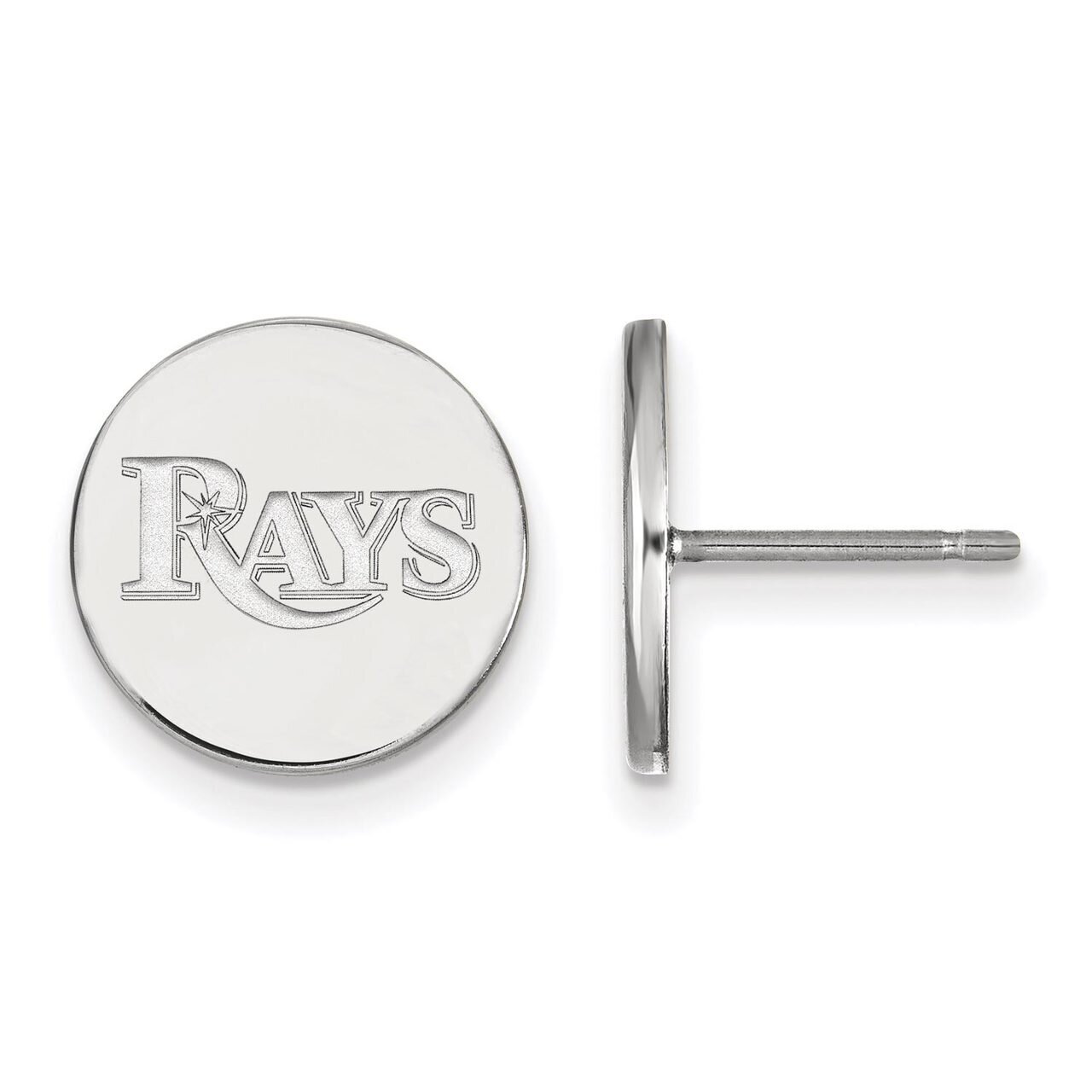 Tampa Bay Rays Small Disc Earring Sterling Silver SS014DEV, MPN: SS014DEV, 886774627151