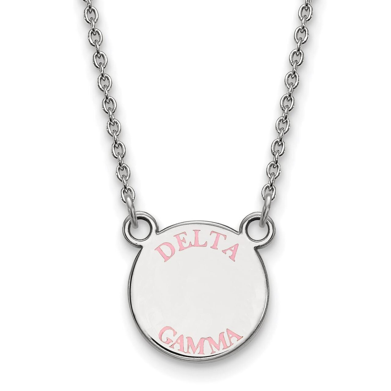 Delta Gamma Extra Small Enameled Pendant with 18 Inch Chain Sterling Silver SS014DG-18, MPN: SS014D…