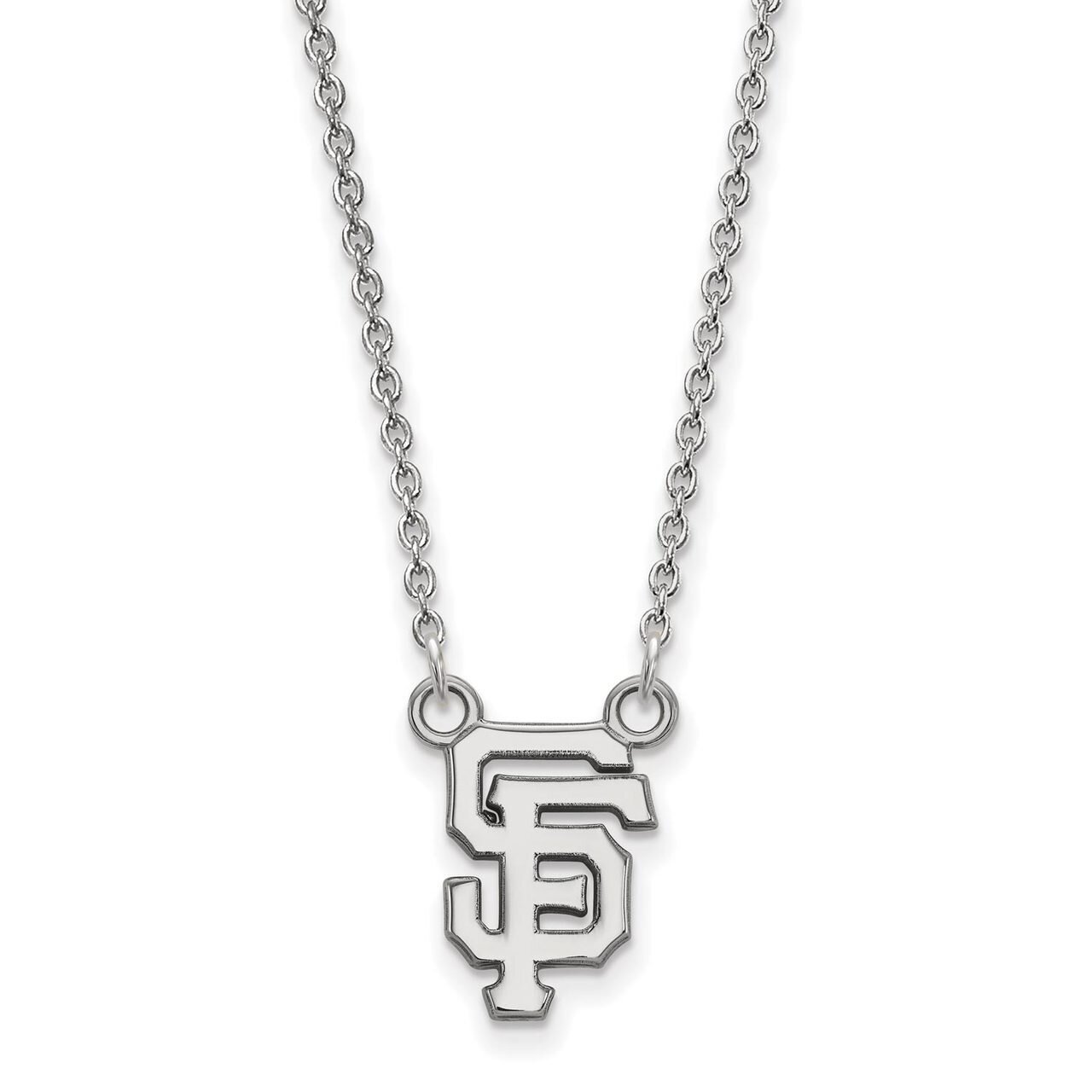 San Francisco Giants Small Pendant with Necklace Sterling Silver SS014GIT-18