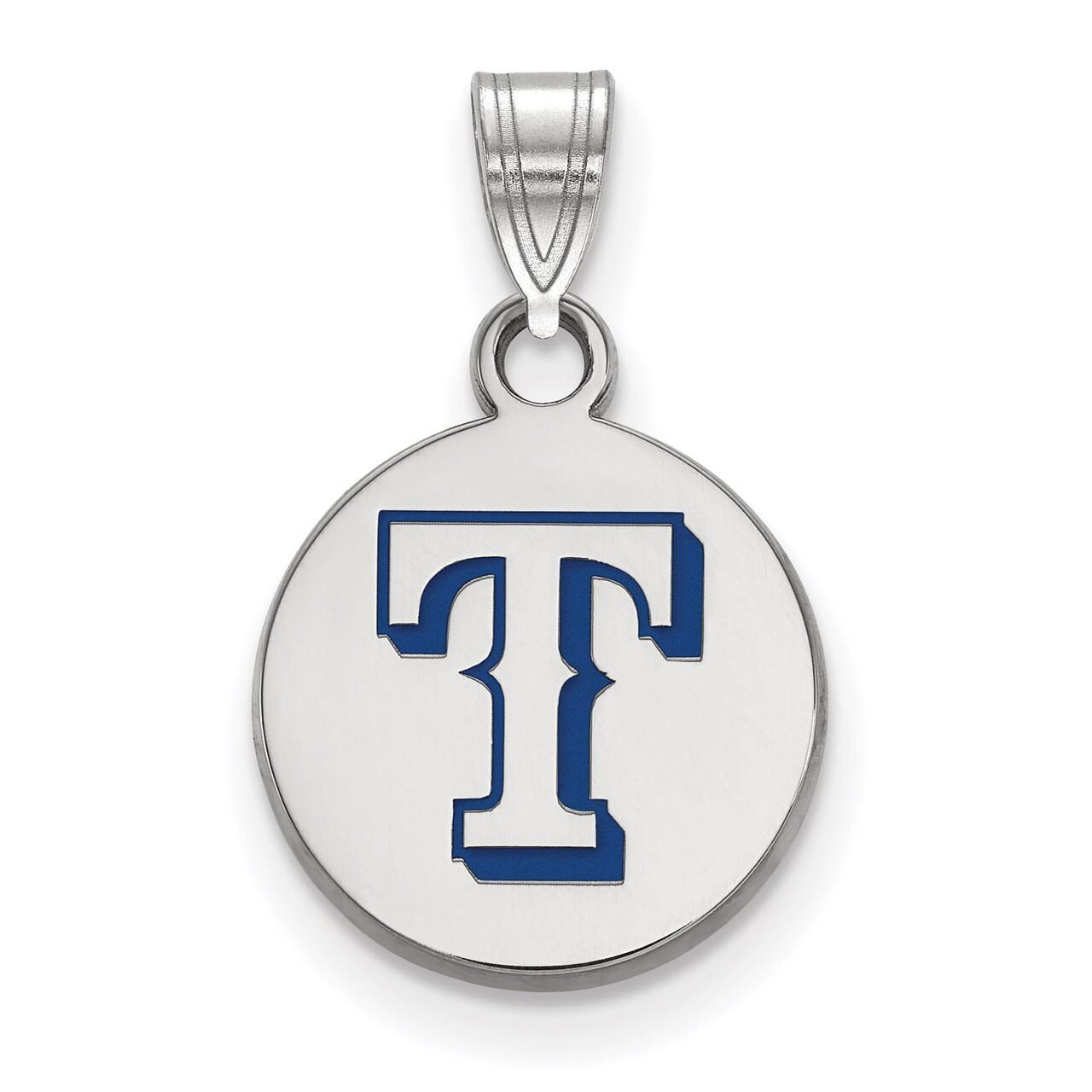 Texas Rangers Small Enamel Disc Pendant Sterling Silver SS014RAN, MPN: SS014RAN, 886774627281