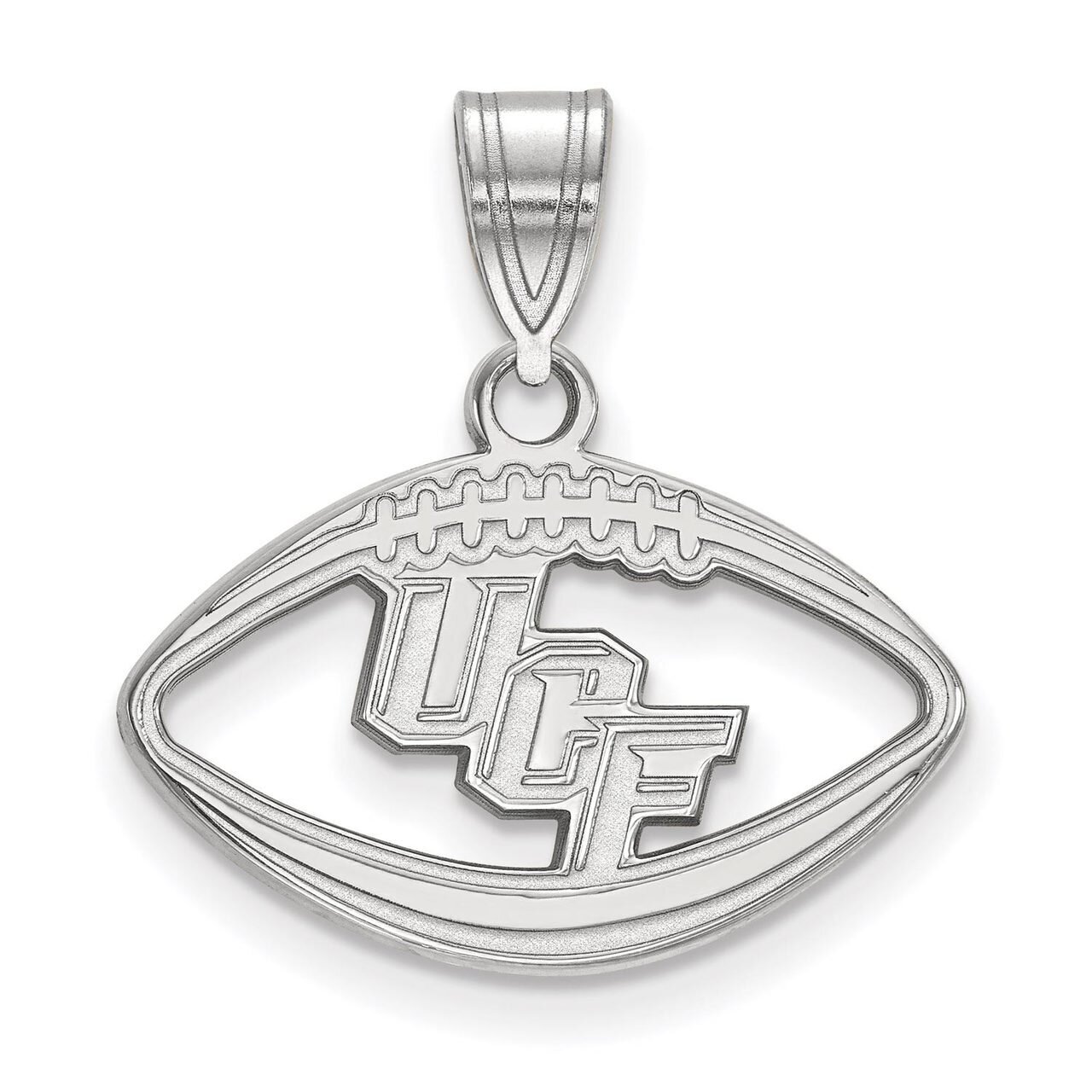 University of Central Florida Pendant in Football Sterling Silver SS014UCF
