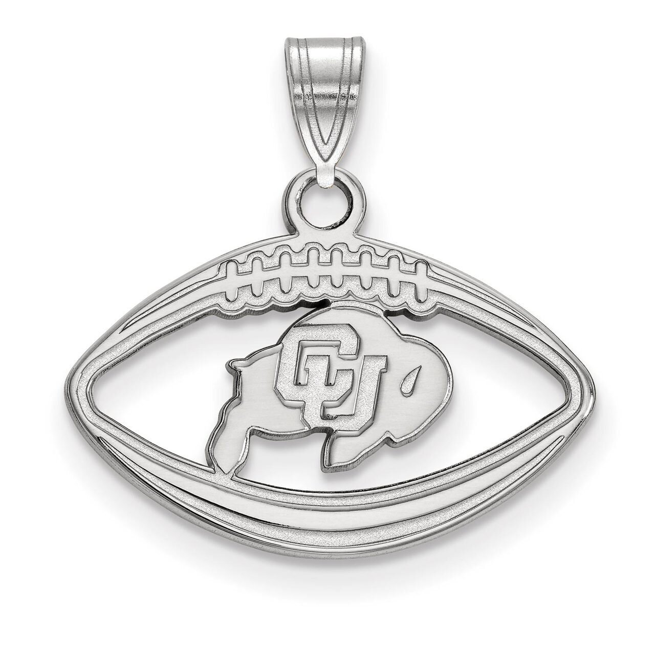 University of Colorado Pendant in Football Sterling Silver SS014UCO
