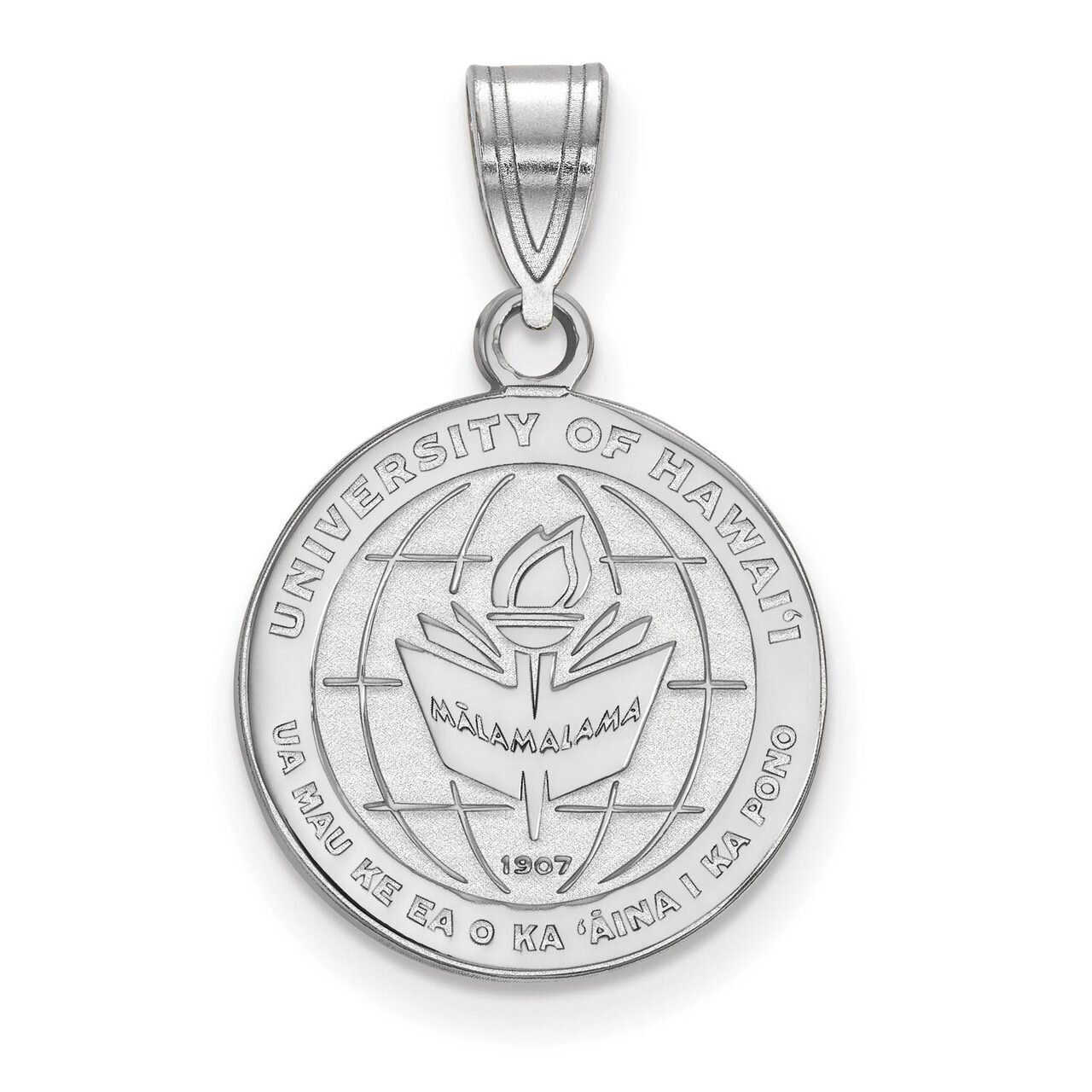 The University of Hawai&#39;i Medium Crest Pendant Sterling Silver SS014UHI, MPN: SS014UHI, 886774707358
