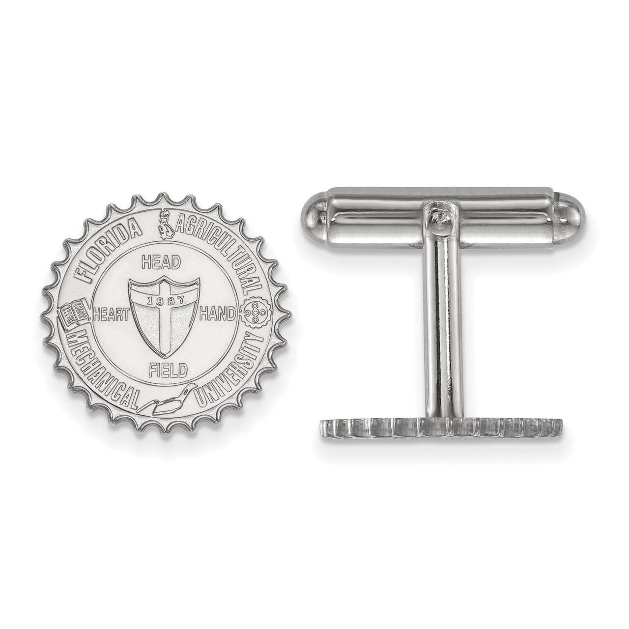 Florida A&M University Crest Cuff Link Sterling Silver SS015FAM