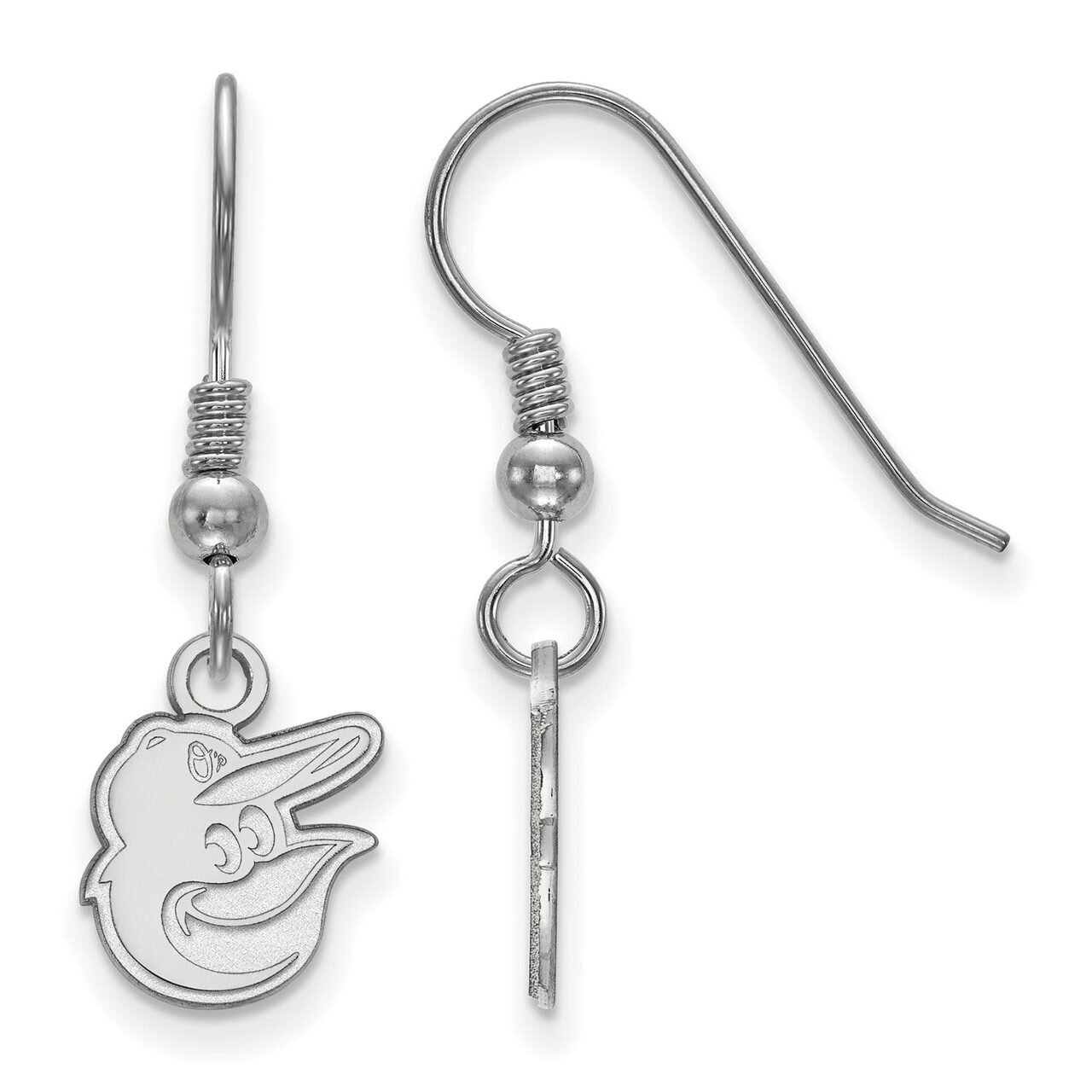 Baltimore Orioles Extra Small Dangle Earring Wire Sterling Silver SS015ORI, MPN: SS015ORI, 88677462…
