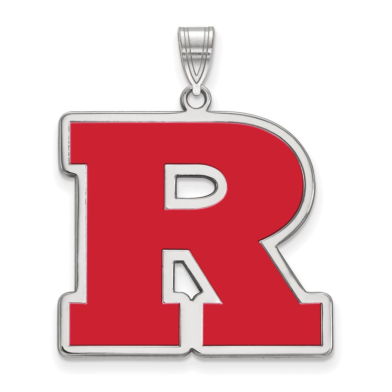 Rutgers Extra Large Enamel Pendant Sterling Silver SS015RUT, MPN: SS015RUT, 886774697208