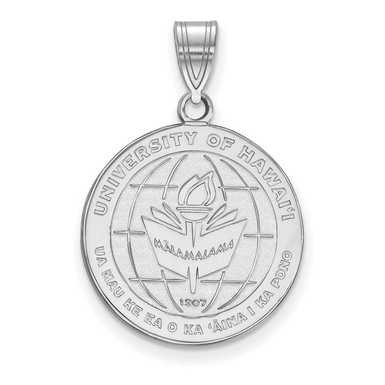 The University of Hawai&#39;i Large Crest Sterling Silver SS015UHI, MPN: SS015UHI, 886774707402