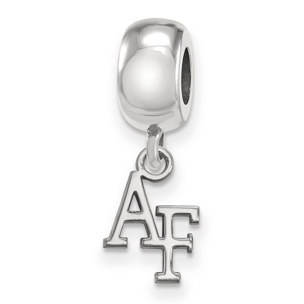 United States Air Force Academy Bead Charm Extra Small Dangle Sterling Silver SS015USA