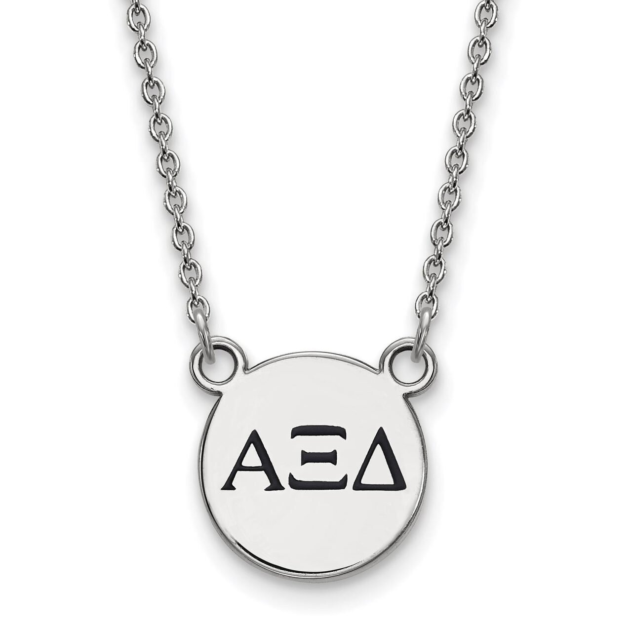 Alpha Xi Delta Extra Small Enameled Pendant with 18 Inch Chain Sterling Silver SS016AXD-18, MPN: SS…