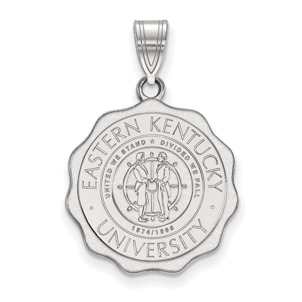 Eastern Kentucky University Large Crest Sterling Silver SS016EKU