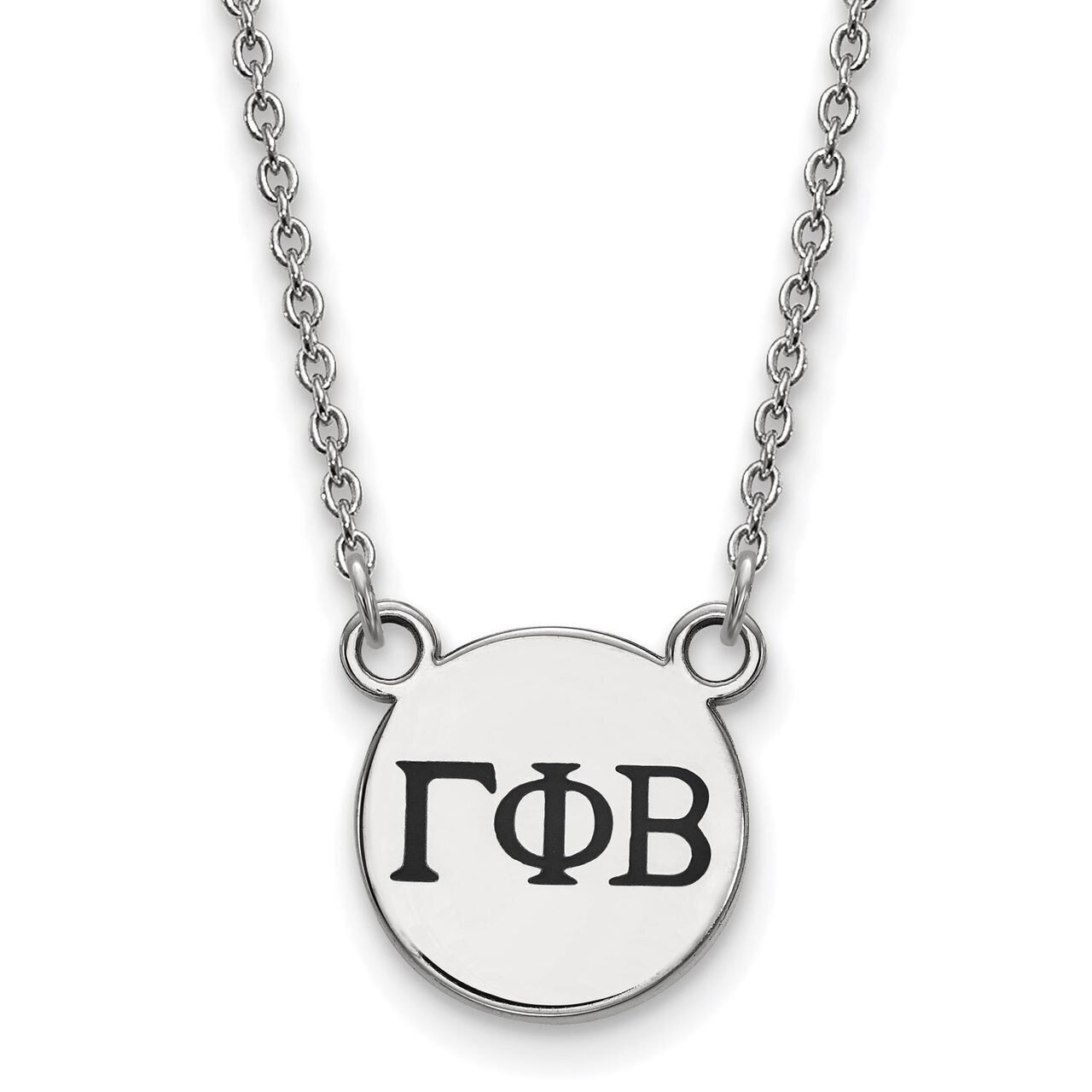 Gamma Phi Beta Extra Small Enameled Pendant with 18 Inch Chain Sterling Silver SS016GPB-18, MPN: SS…