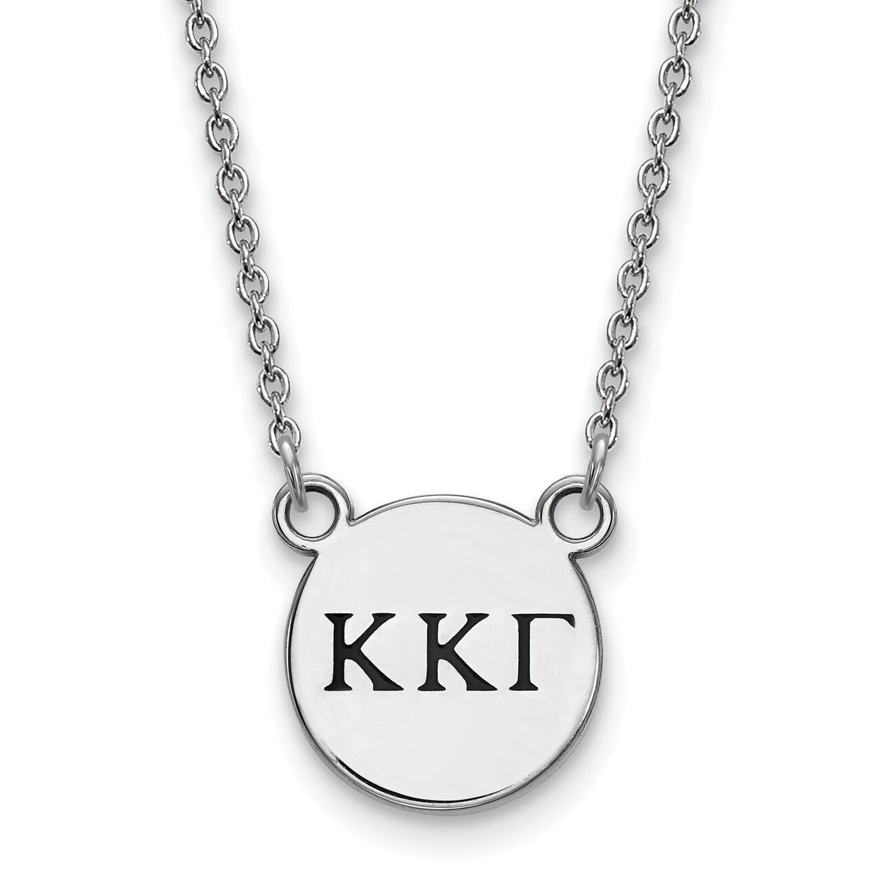 Kappa Kappa Gamma Extra Small Enameled Pendant with 18 Inch Chain Sterling Silver SS016KKG-18, MPN:…