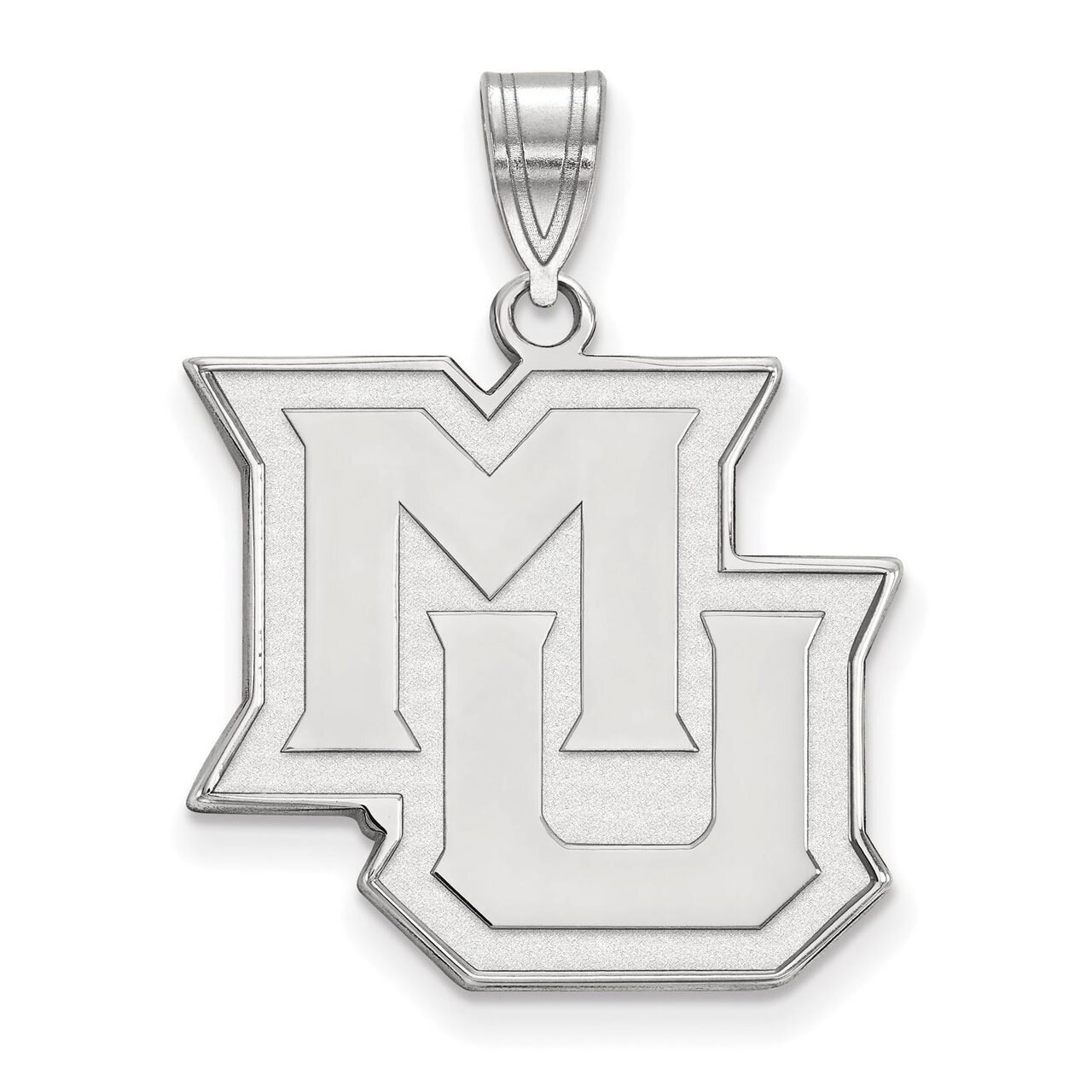 Marquette University Large Pendant Sterling Silver SS016MAR