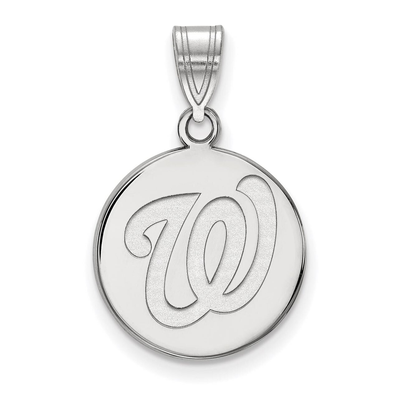 Washington Nationals Medium Disc Pendant Sterling Silver SS016NAT, MPN: SS016NAT, 886774627830