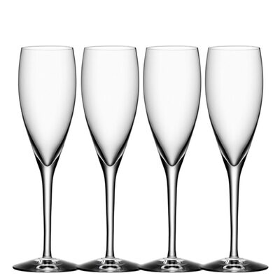 Orrefors More Champagne Flute Set of 4, MPN: 6310101, 7321646000302