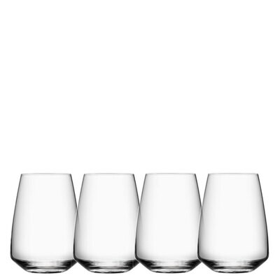 Orrefors Pulse Stemless Wine Glass Set of 4, MPN: 6295304, 7321646000135