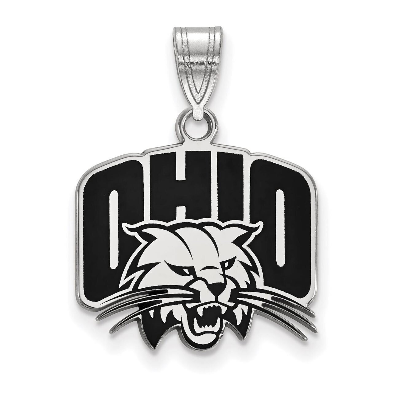 Ohio University Medium Enamel Pendant Sterling Silver SS016OU, MPN: SS016OU, 886774694139