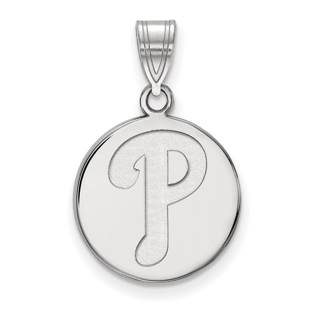 Philadelphia Phillies Medium Disc Pendant Sterling Silver SS016PHI