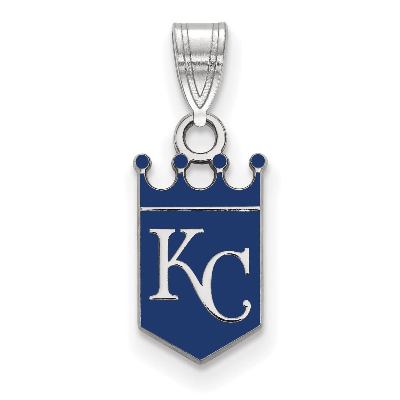 Kansas City Royals Small Enamel Pendant Sterling Silver SS016ROY