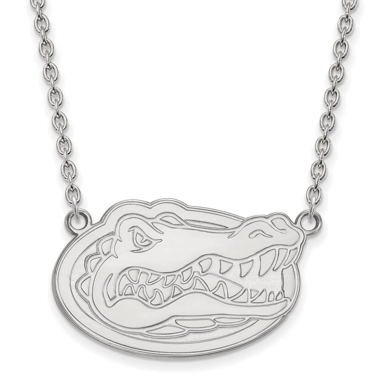 University of Florida Large Enamel Pendant with Necklace Sterling Silver SS016UFL-18, MPN: SS016UFL…