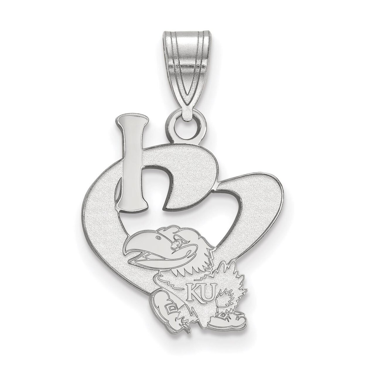 University of Kansas Large I love Logo Sterling Silver SS016UKS, MPN: SS016UKS, 886774708737