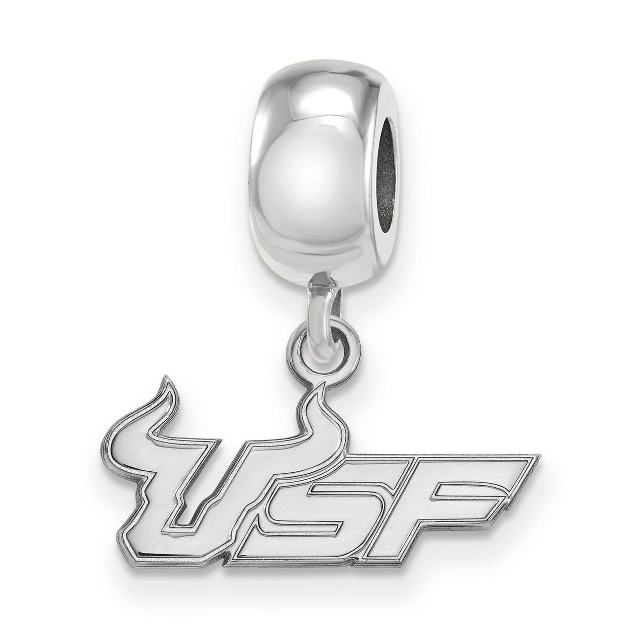 University of South Florida Bead Charm Small Dangle Sterling Silver SS016USFL, MPN: SS016USFL, 8867…