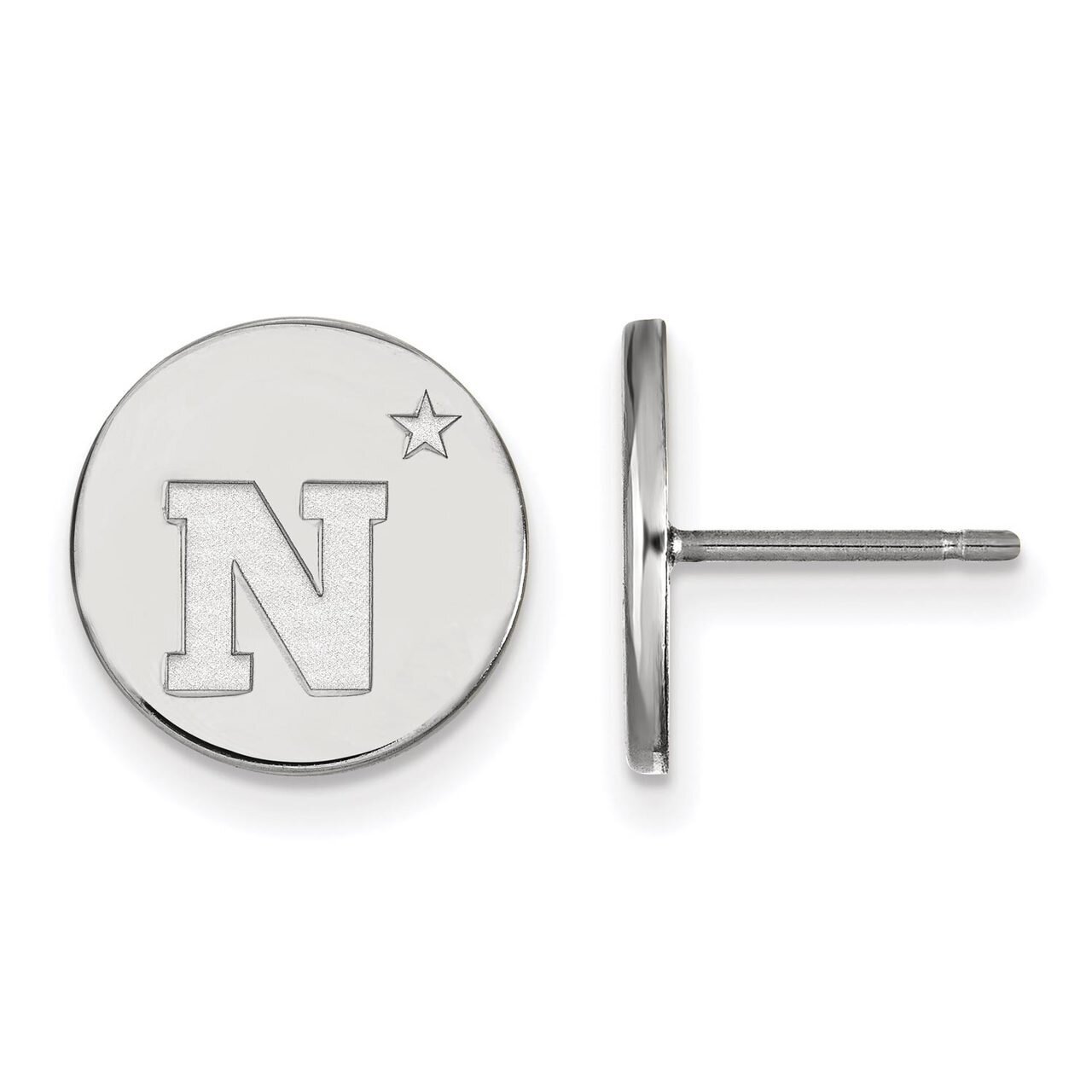 Navy Small Disc Earring Sterling Silver SS016USN, MPN: SS016USN, 886774702377
