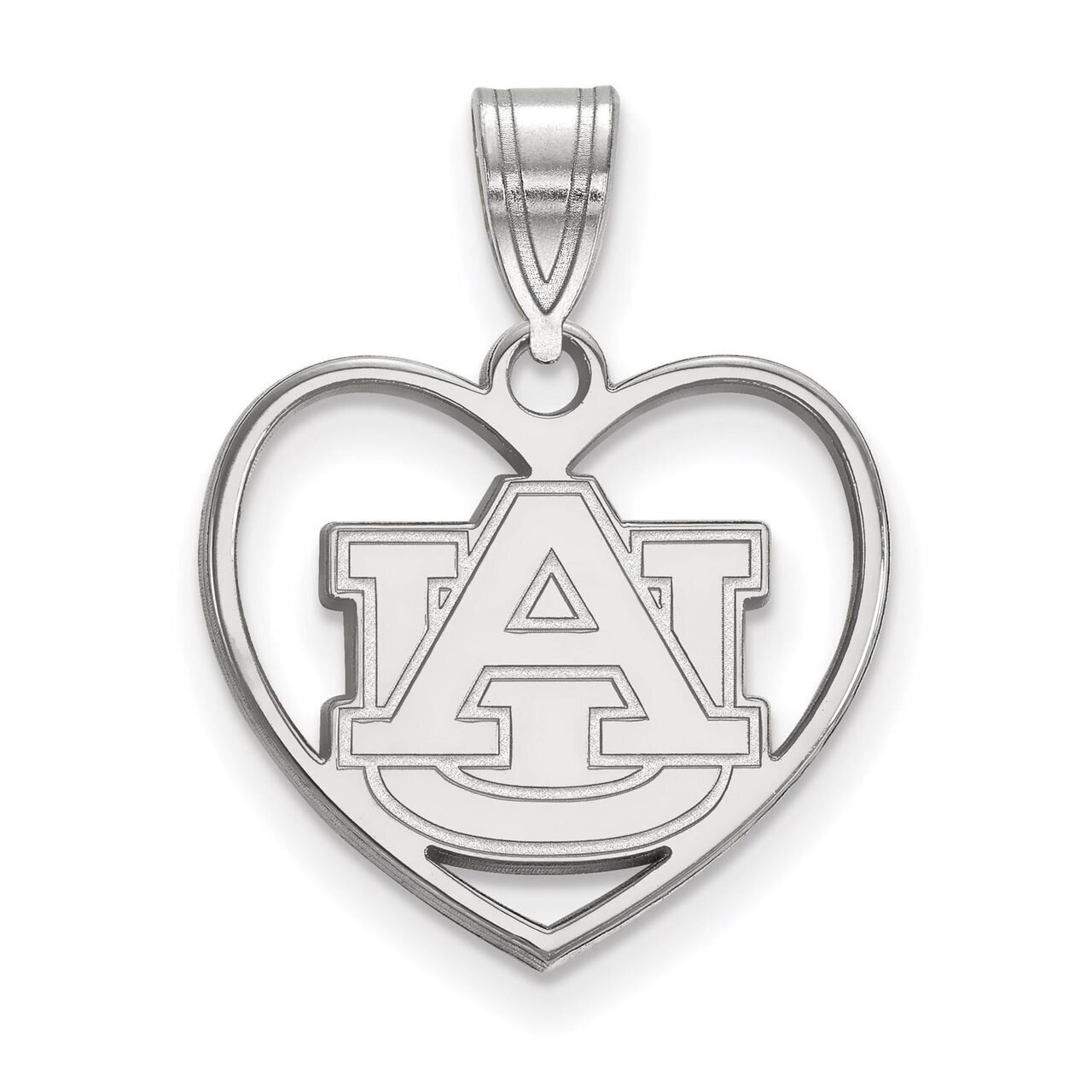 Auburn University Pendant in Heart Sterling Silver SS017AU, MPN: SS017AU, 886774677965