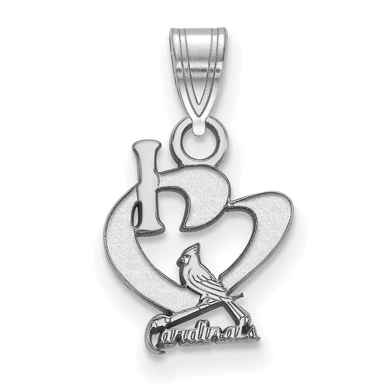 St. Louis Cardinals Small I love Logo Sterling Silver SS017CRD, MPN: SS017CRD, 886774628035