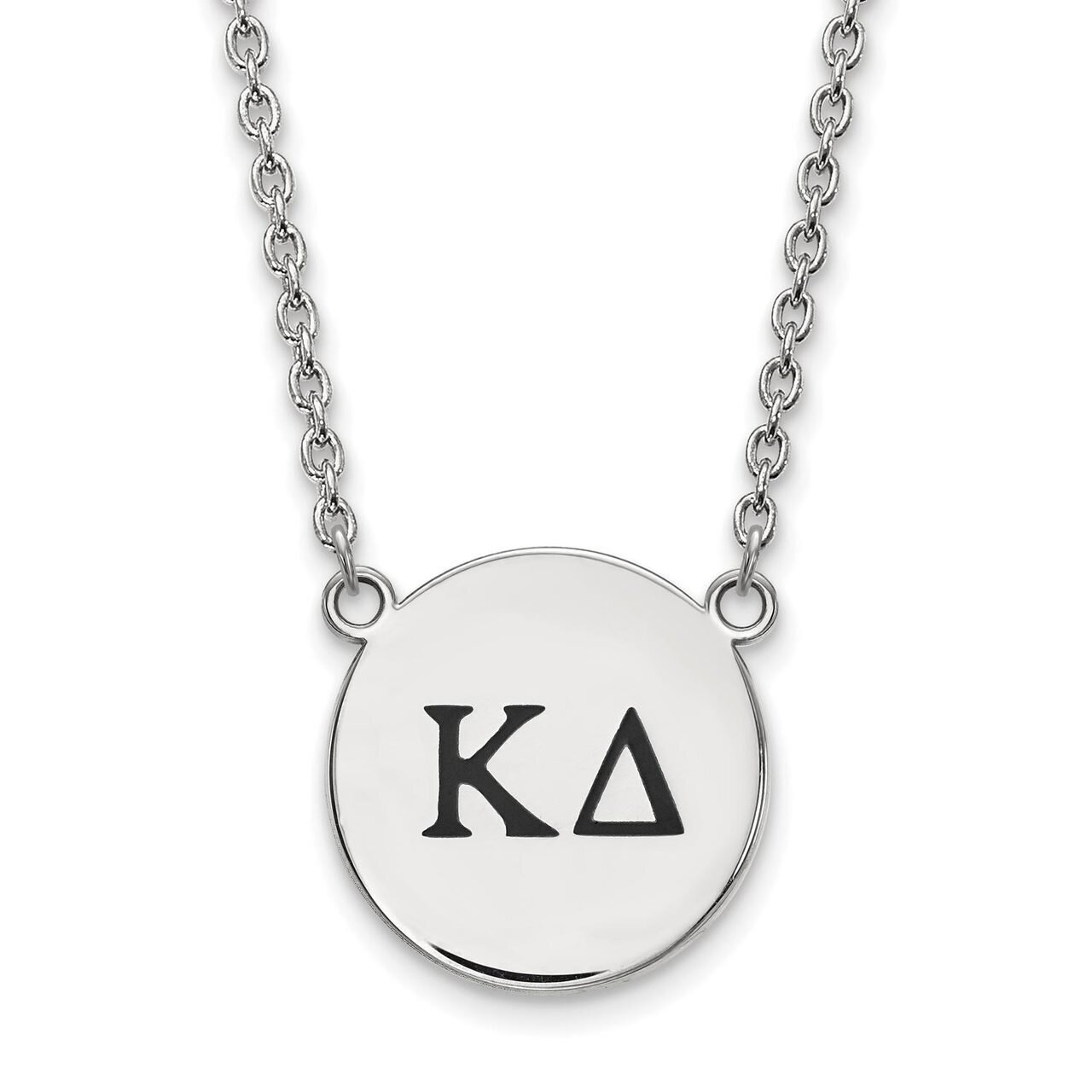 Kappa Delta Small Enameled Pendant with 18 Inch Chain Sterling Silver SS017KD-18, MPN: SS017KD-18, …