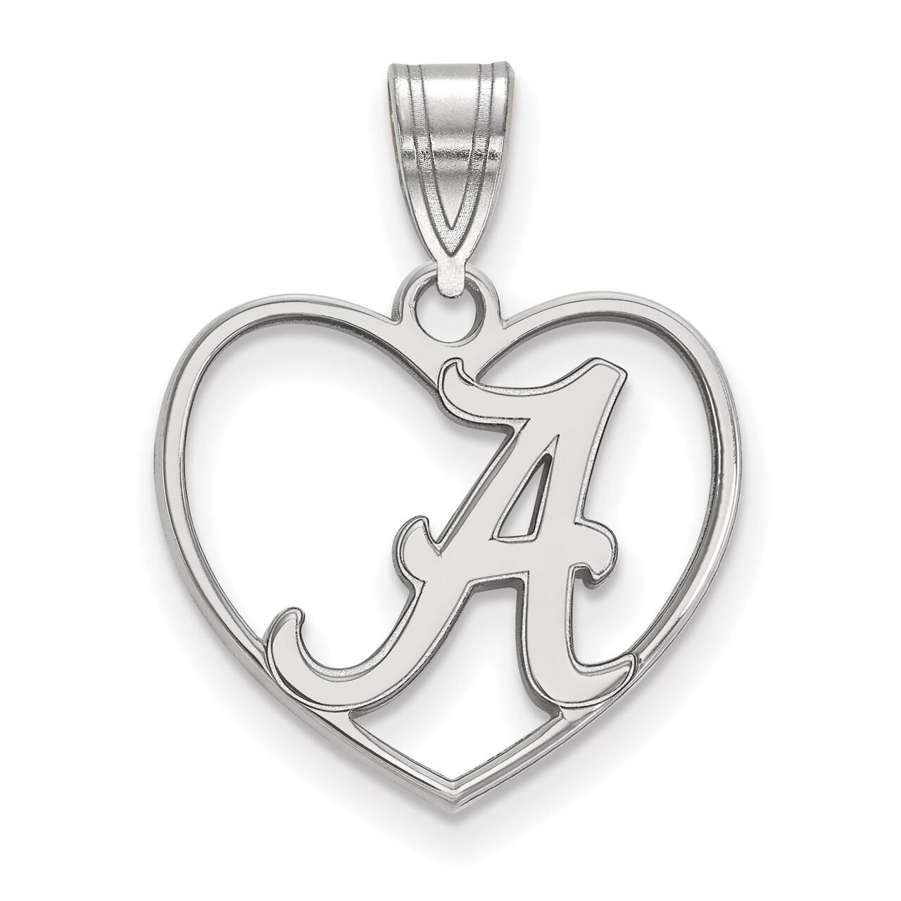 University of Alabama Pendant in Heart Sterling Silver SS017UAL, MPN: SS017UAL, 886774702759