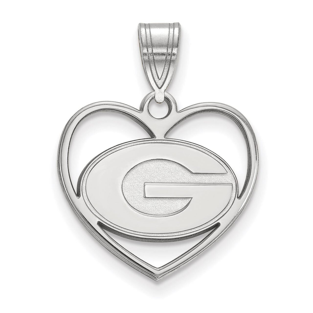 University of Georgia Pendant in Heart Sterling Silver SS017UGA, MPN: SS017UGA, 886774706634