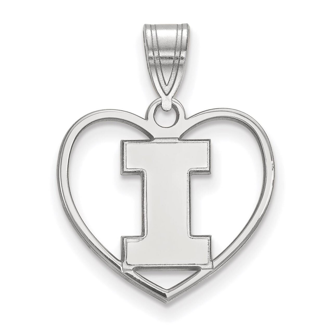University of Illinois Pendant in Heart Sterling Silver SS017UIL, MPN: SS017UIL, 886774707792