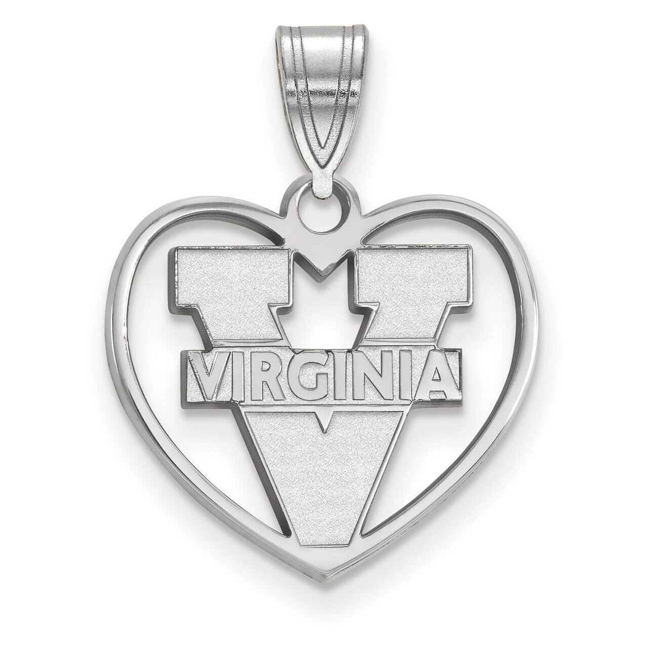 University of Virginia Pendant in Heart Sterling Silver SS017UVA, MPN: SS017UVA, 886774723631