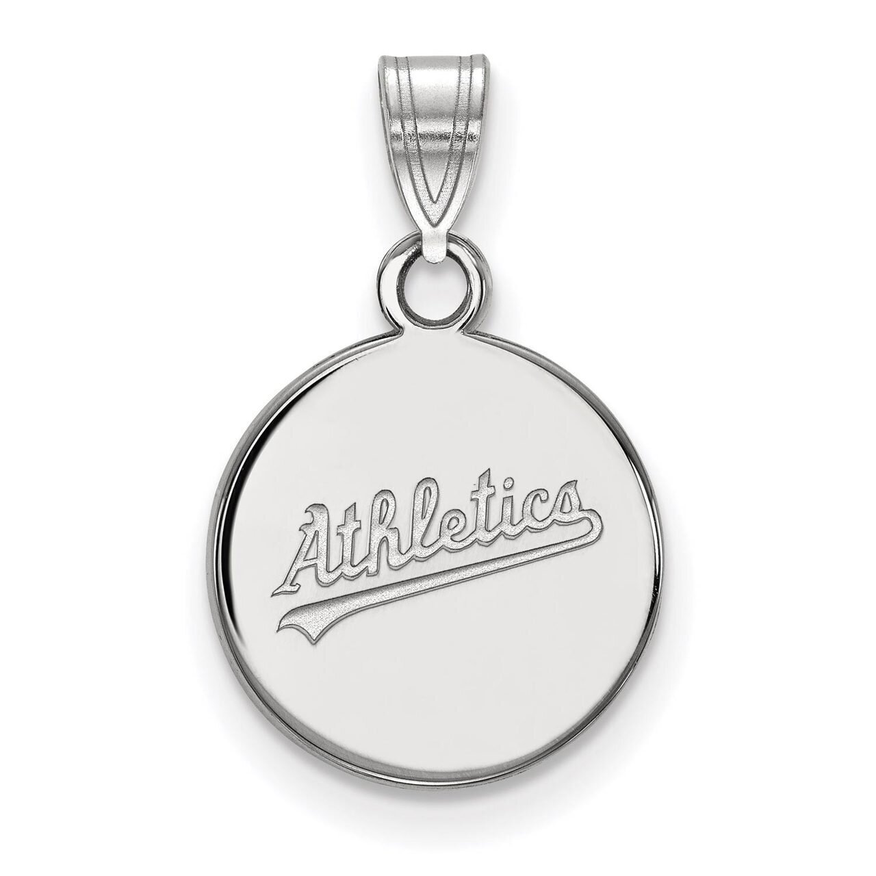 Oakland Athletics Small Disc Pendant Sterling Silver SS018ATH, MPN: SS018ATH, 886774628295