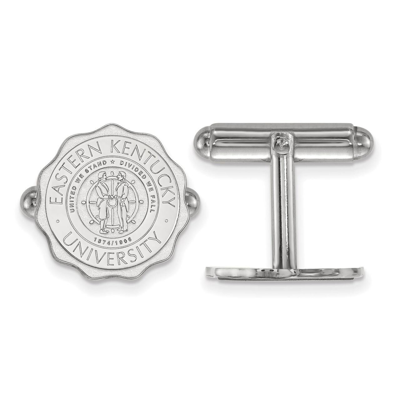 Eastern Kentucky University Crest Cuff Link Sterling Silver SS018EKU