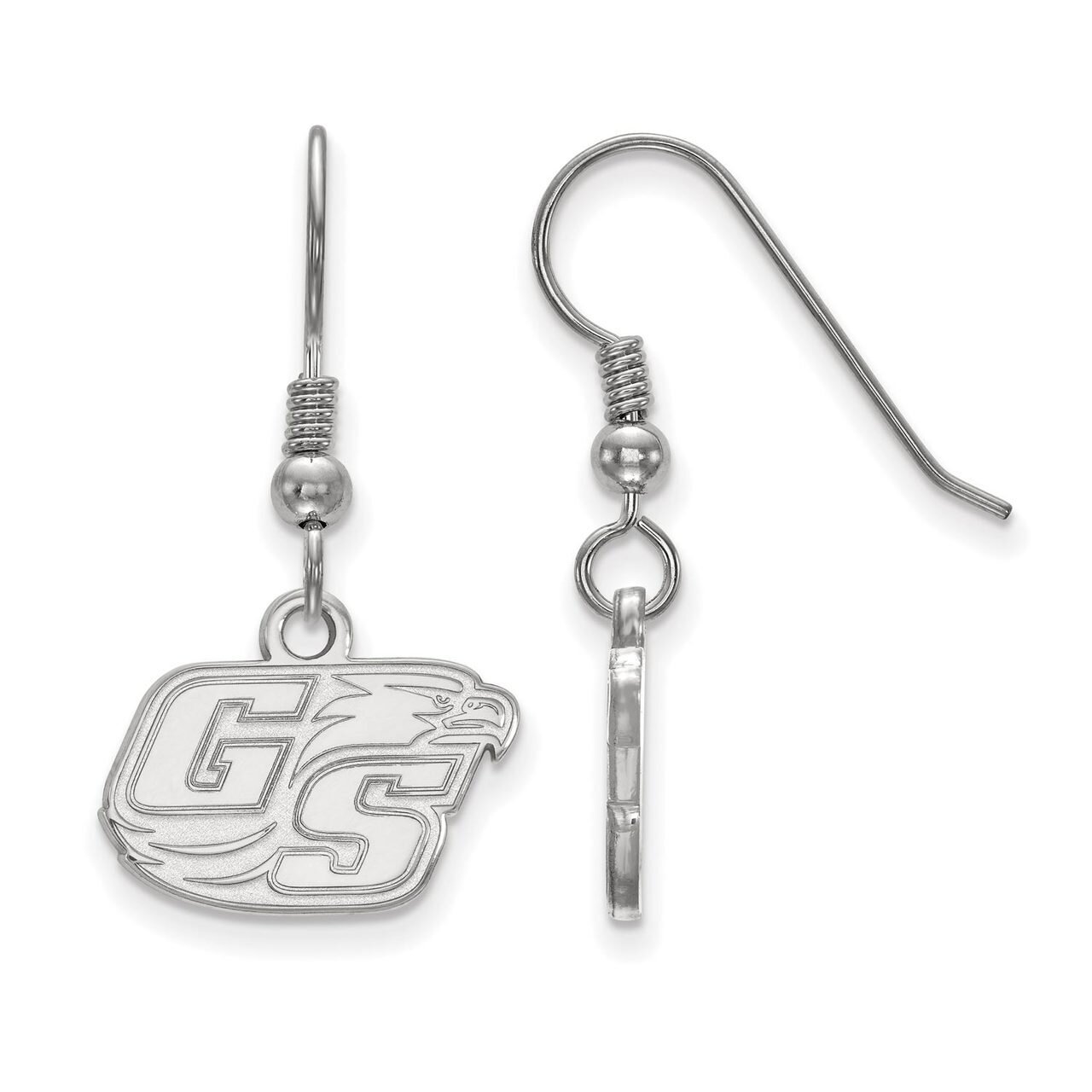 Georgia Southern University Extra Small Dangle Earring Wire Sterling Silver SS018GSU