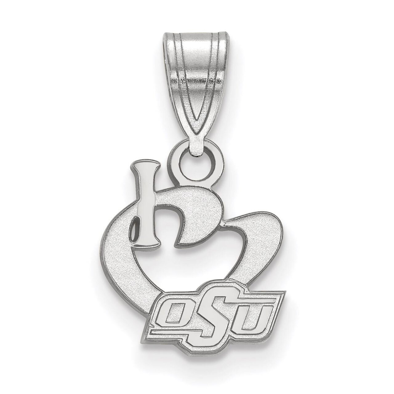 Oklahoma State University Small I love Logo Sterling Silver SS018OKS, MPN: SS018OKS, 886774694238